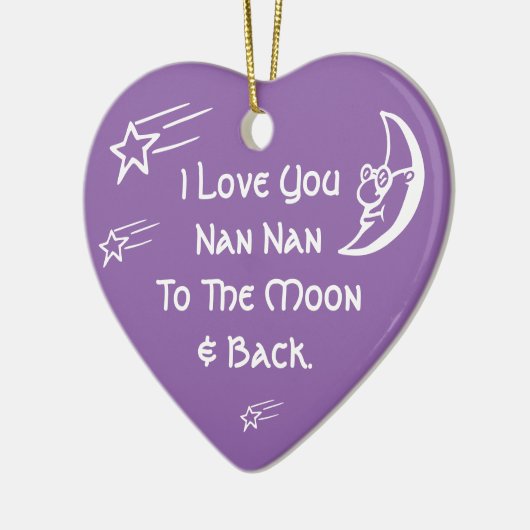 Ik hou van je Nan Nan Keramisch Ornament (Links)