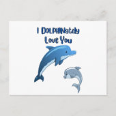 Ik HOU van je, net als een DOLFijn: Briefkaart (Voorkant)