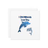 Ik HOU van je, net als een DOLFijn: Kaart (Voorkant / Achterkant in situ)