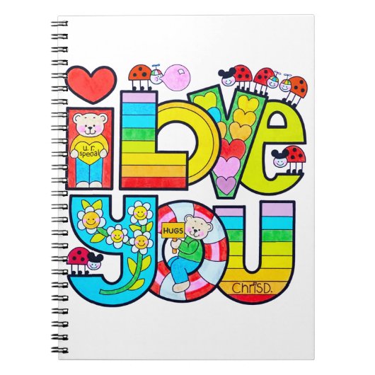 Ik hou van je notitieboek (Voorkant)