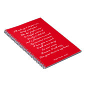 Ik hou van je notitieboek (Rechterzijde)