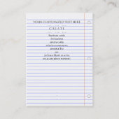 ik hou van je : notitieboek papier visitekaartje (Achterkant)