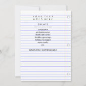 ik hou van je notitieboek papieren schetsen kaart (Achterkant)