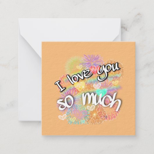 Ik hou van je notitiekaartje (Voorkant)