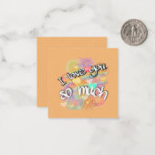 Ik hou van je notitiekaartje (Voorkant / Achterkant in situ)