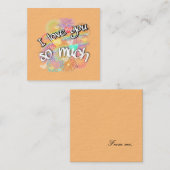 Ik hou van je notitiekaartje (Voorkant / Achterkant)