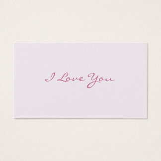 Ik hou van je notities visitekaartje