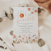 Ik hou van je om perziken Elegant Vrijgezellenfees Kaart