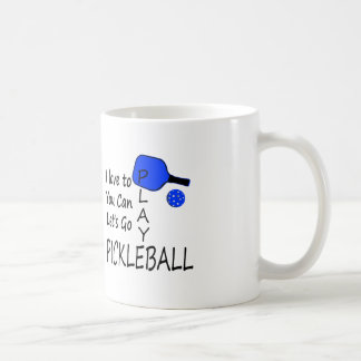 ik hou van je om pickleball blue te spelen koffiemok