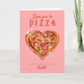 Ik hou van je om pizza leuke pizza liefhebbers Val Feestdagen Kaart (Voorkant)