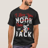 Ik hou van je om Pluto en terug grappige astrofysi T-shirt (Voorkant)