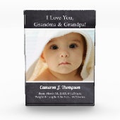Ik hou van je, oma en opa Baby Foto (Voorkant)