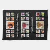 Ik hou van je oma en opa familie foto collage theedoek (Horizontaal)