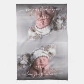 Ik hou van je oma fotosjabloon theedoek (Verticaal)