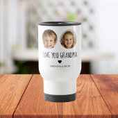 Ik hou van je, oma | Gepersonaliseerde foto met tw Reisbeker