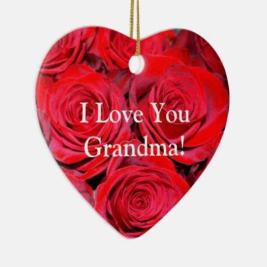 Ik hou van je oma keramisch ornament (Rechts)