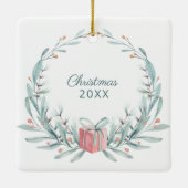 Ik hou van je oma met vierkante foto keramisch ornament (Achterkant)