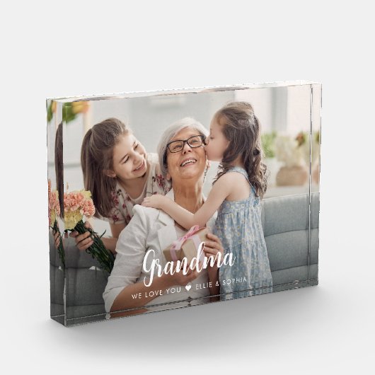 Ik hou van je oma Modern Script Fotoblokken (Links)