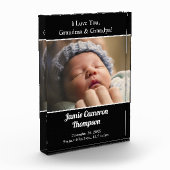 Ik hou van je Oma Opa baby foto geboorte (Links)
