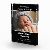 Ik hou van je Oma Opa baby foto geboorte (Rechts)