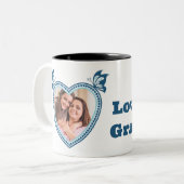 Ik hou van je oma tweekleurige koffiemok (Voorkant links)