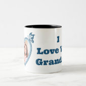 Ik hou van je oma tweekleurige koffiemok (Center)
