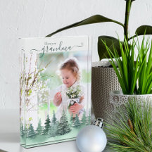 Ik hou van je oma winter bos overlay