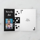 Ik hou van je oma zwart-wit met foto's kaart (Binnen)