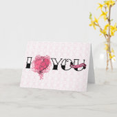 Ik hou van je omdat... kaart (Gele Bloem)