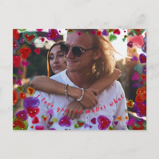 Ik hou van je, ongeacht wat 2 briefkaart (Voorkant)