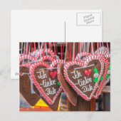 Ik hou van je ontbijtbrood. feestdagenkaart (Voorkant / Achterkant)