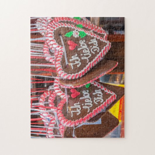 Ik hou van je ontbijtbrood. legpuzzel (Verticaal)