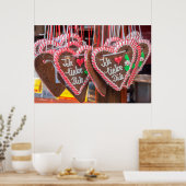 Ik hou van je ontbijtbrood. poster (Keuken)