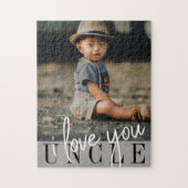 Ik hou van je oom Aangepaste Foto Legpuzzel (Verticaal)