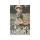 Ik hou van je oom Aangepaste Foto Luchtverfrisser (Voorkant)