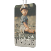 Ik hou van je oom Aangepaste Foto Luchtverfrisser (Links)