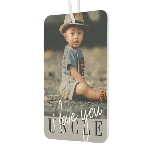 Ik hou van je oom Aangepaste Foto Luchtverfrisser (Links)