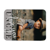 Ik hou van je oom Aangepaste Foto Magneet (Horizontaal)