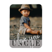 Ik hou van je oom Aangepaste Foto Magneet (Verticaal)