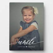 Ik hou van je oom | Moderne fotocollage Fotoplaat (voorkant)