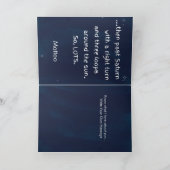 Ik hou van je op de maan en achtervolste fotokaart bedankkaart (Binnen)