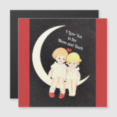 Ik hou van je op de maan en rug, populair design (Voorkant / Achterkant)