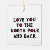 Ik hou van je op de Noordpool Keramisch Ornament (Links)