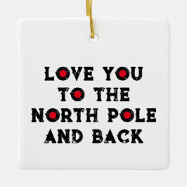 Ik hou van je op de Noordpool Keramisch Ornament