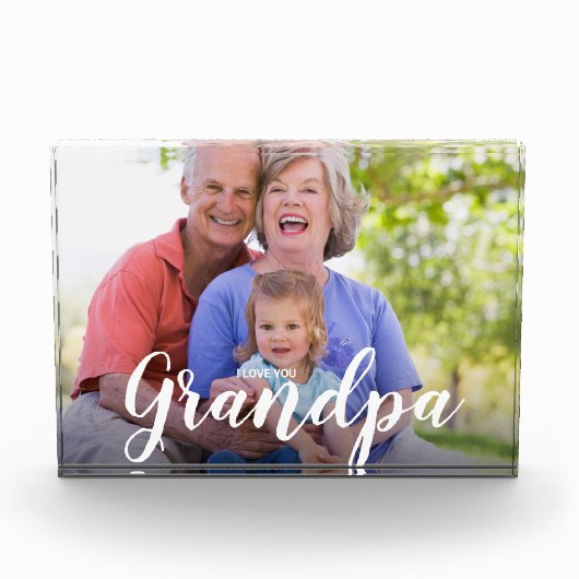 Ik hou van je opa aangepaste foto (Voorkant)