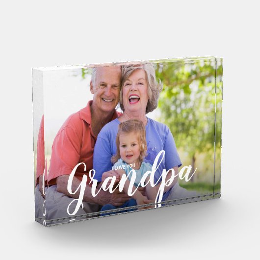 Ik hou van je opa aangepaste foto (Links)