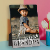 Ik hou van je opa aangepaste foto fotoplaat