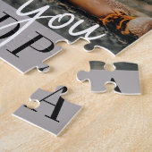 Ik hou van je opa aangepaste foto legpuzzel (Zijkant)