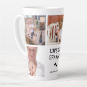 Ik hou van je, opa | Aangepaste Photo Collage Latt Latte Mok (Linkerhoek)