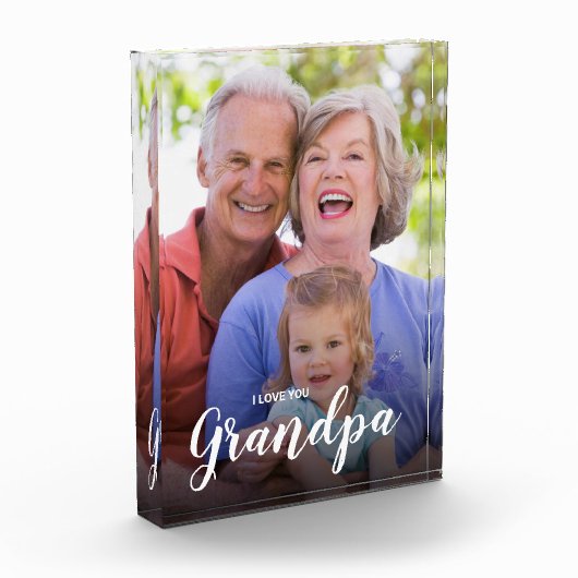 Ik hou van je opa aangepaste verticale foto (Links)